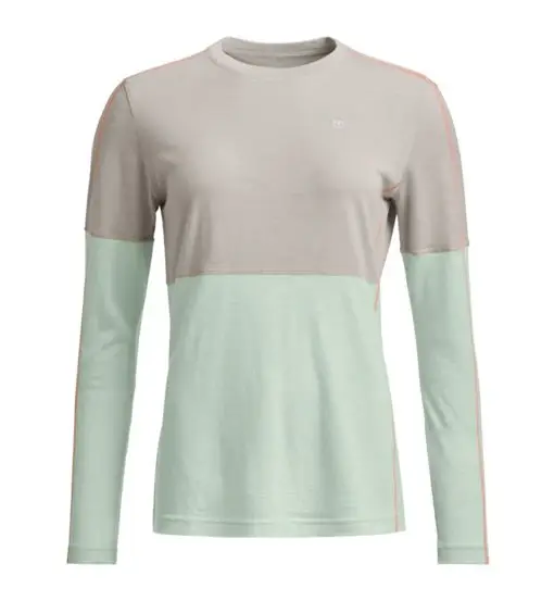 Rock'n Wool W - maglietta tecnica a manica lunga - donna Light Beige