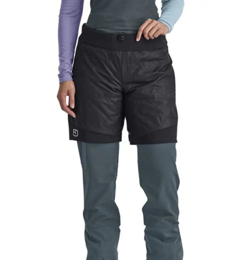 Swisswool Piz Boè W - pantaloni corti scialpinismo - donna Black