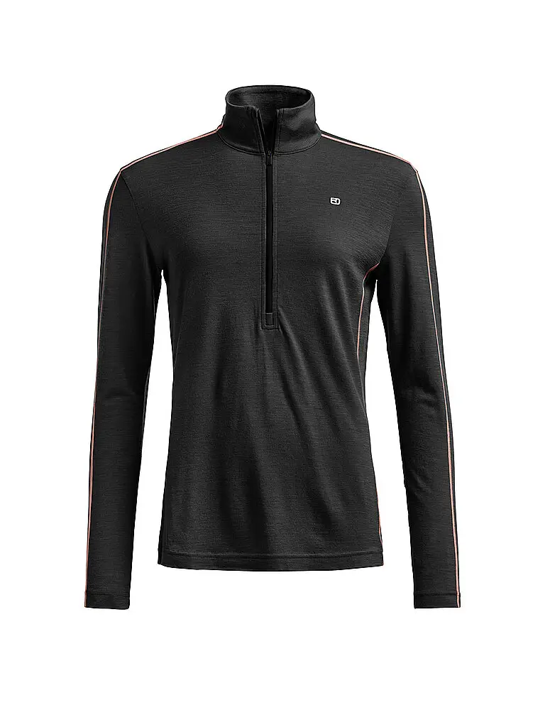 Zipshirt intimo da donna 185 ROCK N WOOL nero | XS