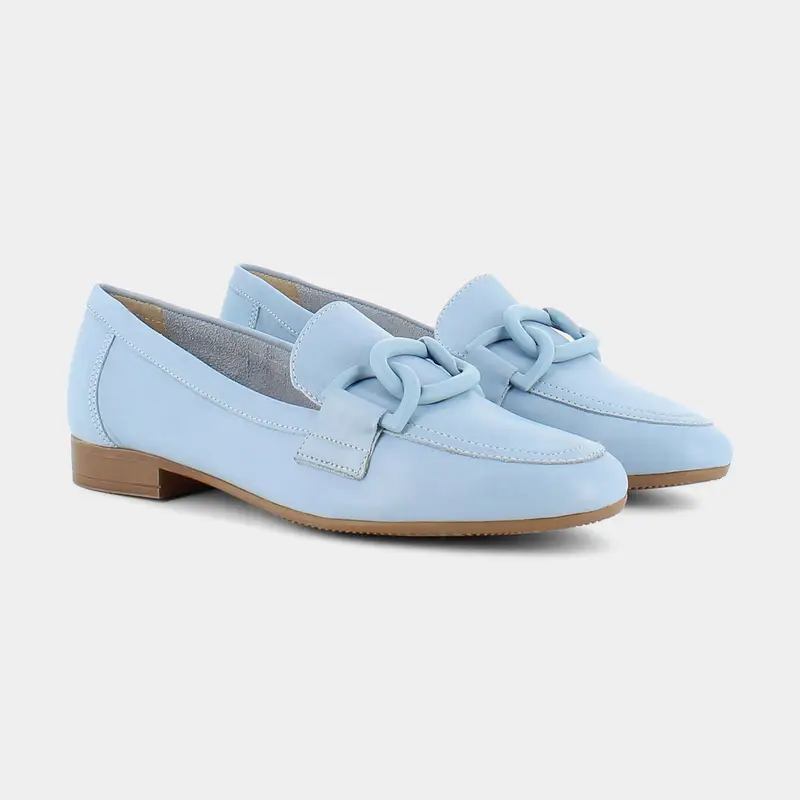 OSCAR&THAIS Mocassini Donna Azzurro 4214756 miniatura 2