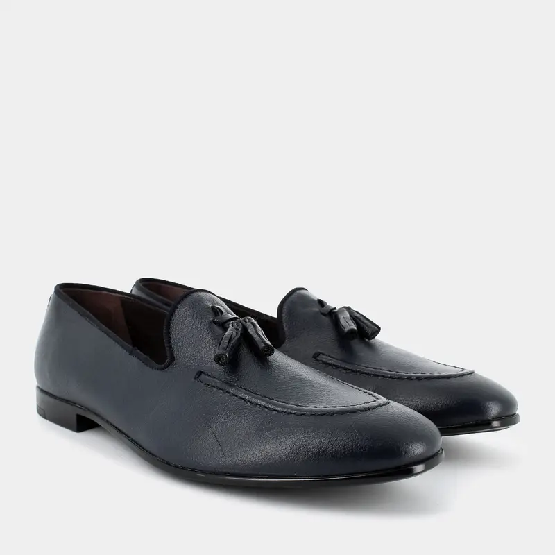 OSCAR&THAIS Mocassini Uomo Blu 2504071 miniatura 2