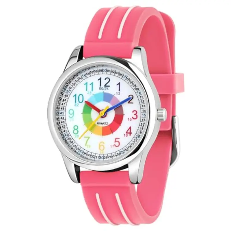 OSDUE Orologio per Bambino Bambini,Orologio Educativo con Lancette per ragazzi e ragazze,orologio resistente all'acqua