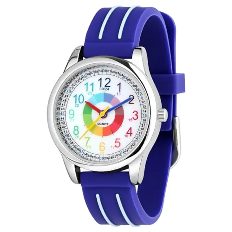 OSDUE Orologio per Bambino Bambini,Orologio Educativo con Lancette per ragazzi e ragazze,orologio resistente all'acqua