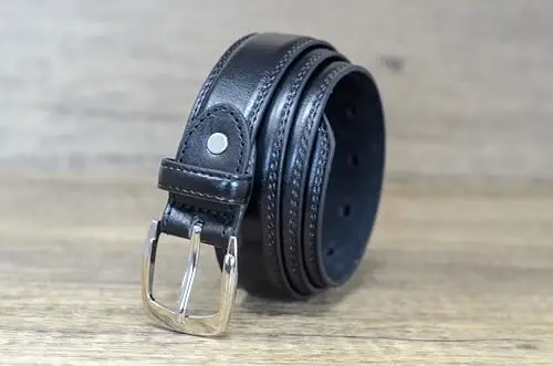 Ossi foderato in pelle 28mm di cintura per bambini miniatura 3