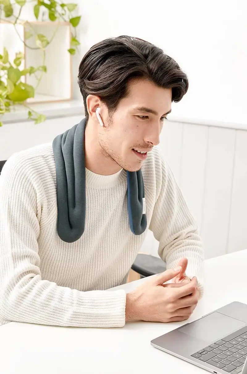 fascia per il colletto Neck Wrap Blu miniatura 4