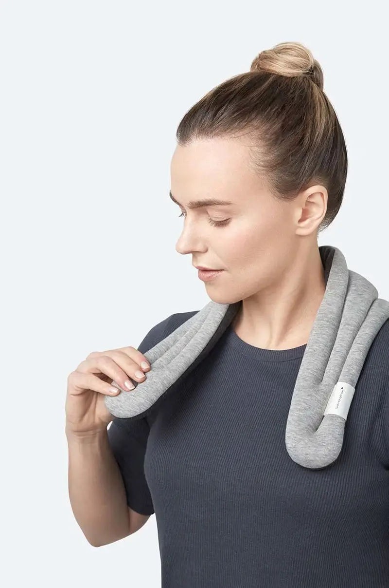fascia per il colletto Neck Wrap Grigio miniatura 4