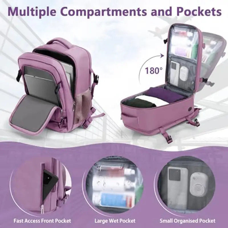 OTAHGK Zaino da viaggio Viola 1918033 miniatura 3