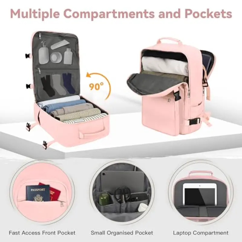 OTAHGK Zaino da viaggio Rosa 1918163 miniatura 3