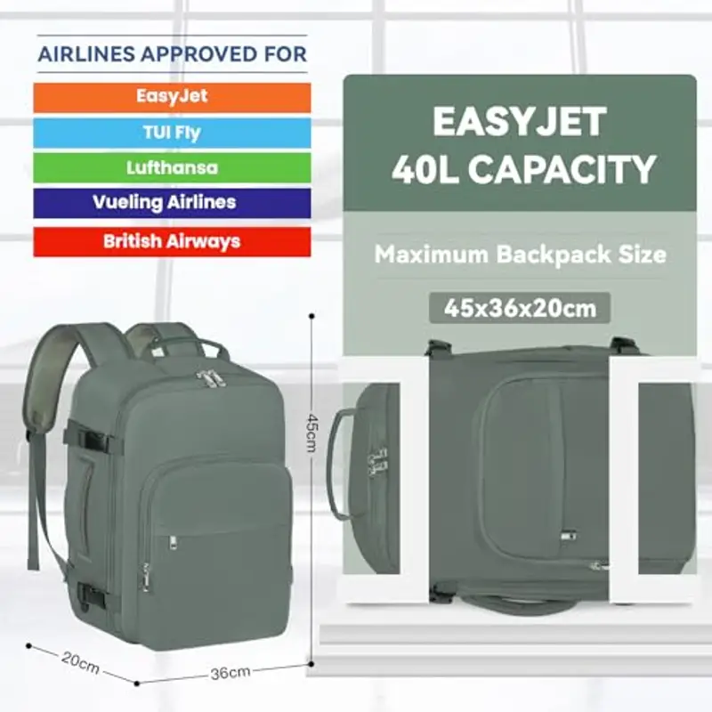 OTAHGK Zaino da viaggio Verde 1918161 miniatura 2