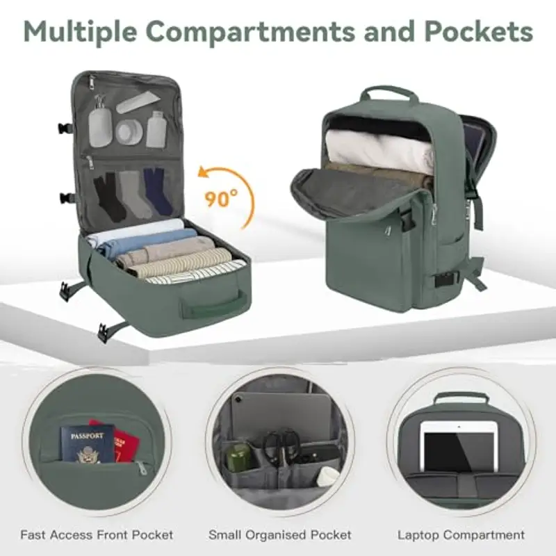 OTAHGK Zaino da viaggio Verde 1918161 miniatura 3