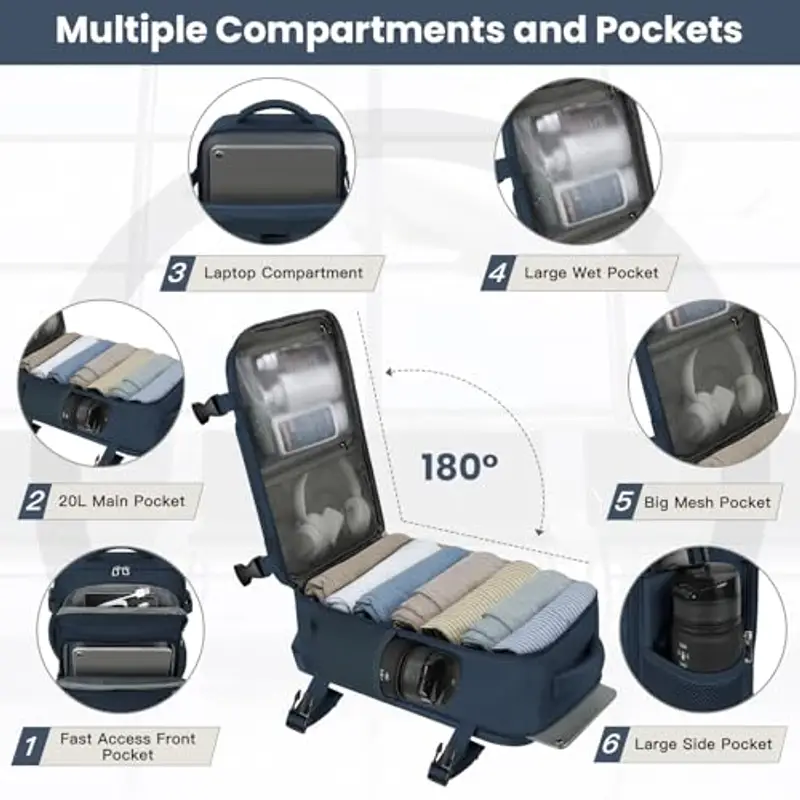 OTAHGK Zaino da viaggio Blu 2101038 miniatura 3