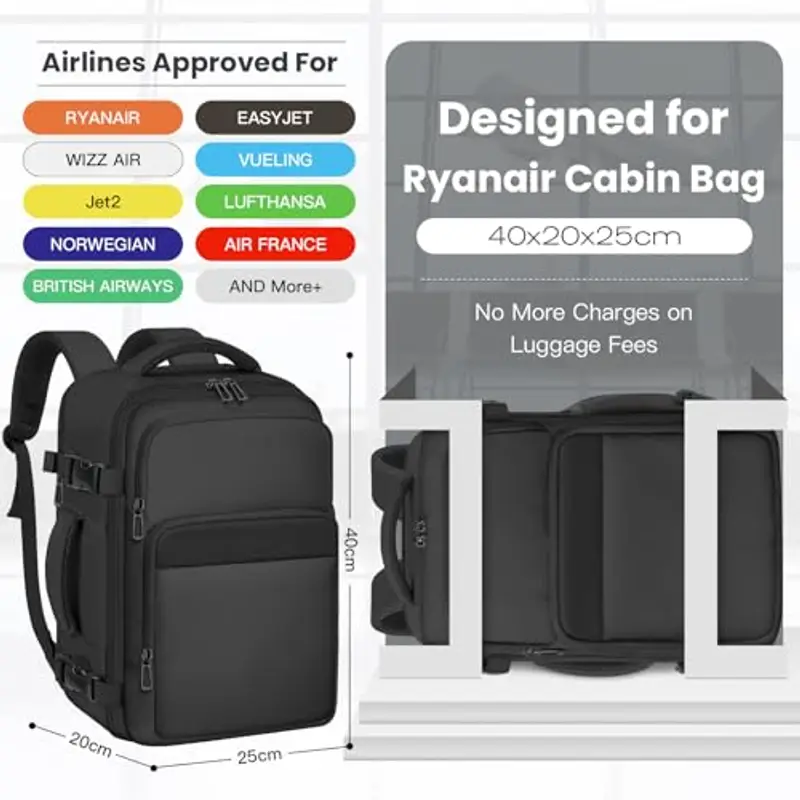 OTAHGK Zaino da viaggio Nero 2101035 miniatura 2