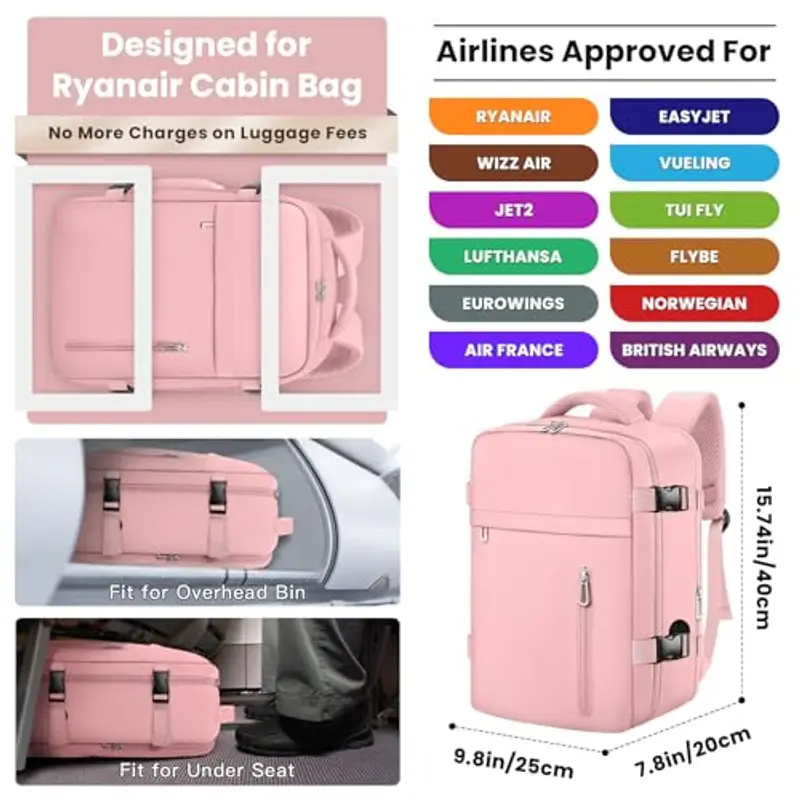 OTAHGK Zaino da viaggio Rosa 1918055 miniatura 2