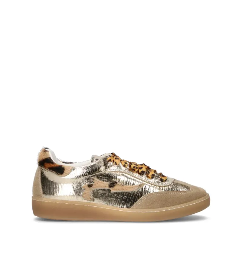 Sneaker donna platino in pelle Vario