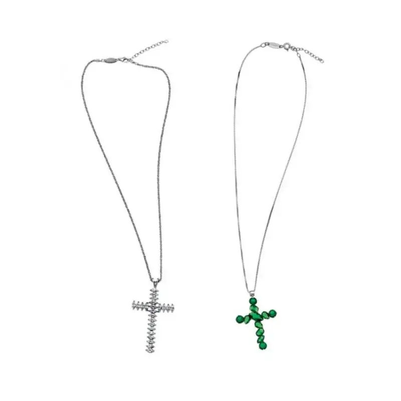 Collana Argento Croce Smeraldo - Ottaviani miniatura 2