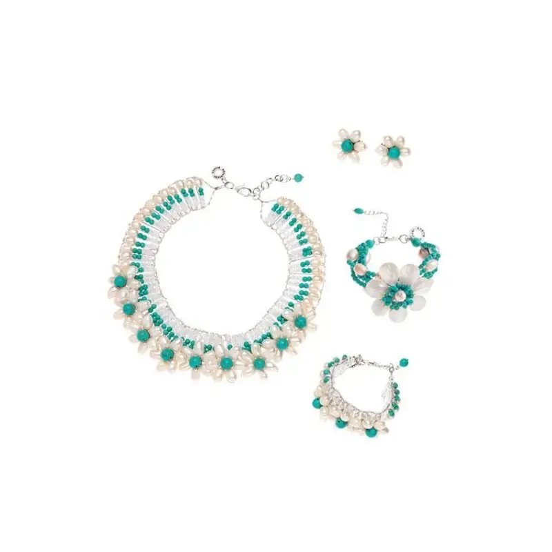 Orecchini Con Perle E Howlite - Ottaviani miniatura 2