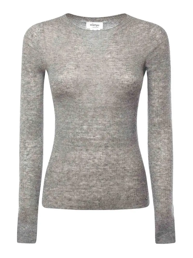 Maglione in Misto Lana Grigio