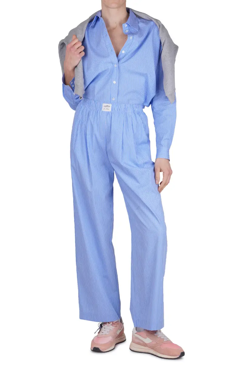 Pantalone - 470730 - Azzurro/Bianco miniatura 2