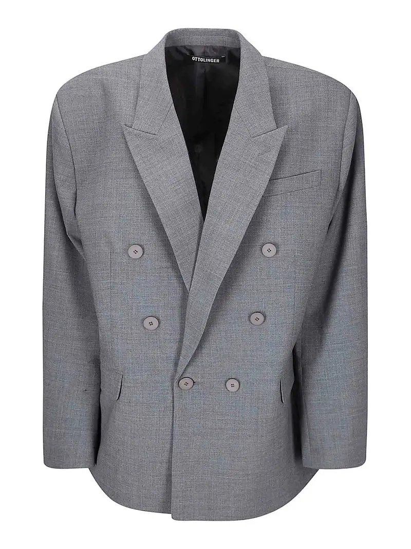 Blazer flessibile oversize Grigio