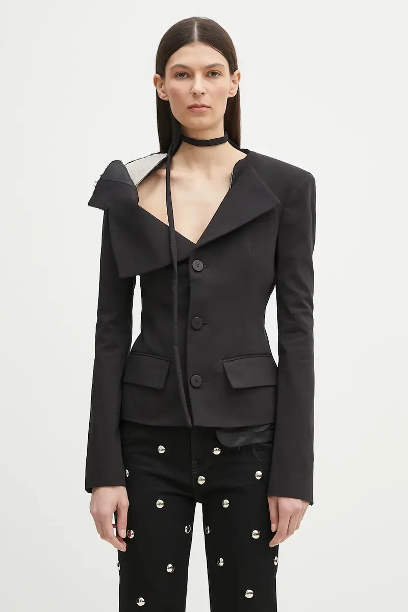 giacca Off-Shoulder Blazer colore nero 123-600623-01