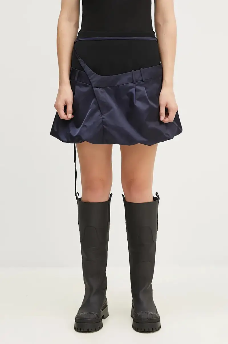 gonna Drape Bomber Skirt colore blu navy 1090606221