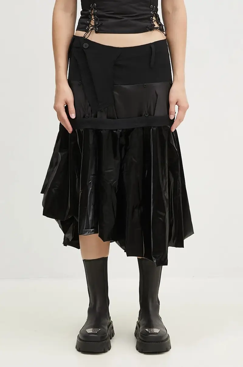 gonna Layered Balloon Skirt colore nero 1110401921