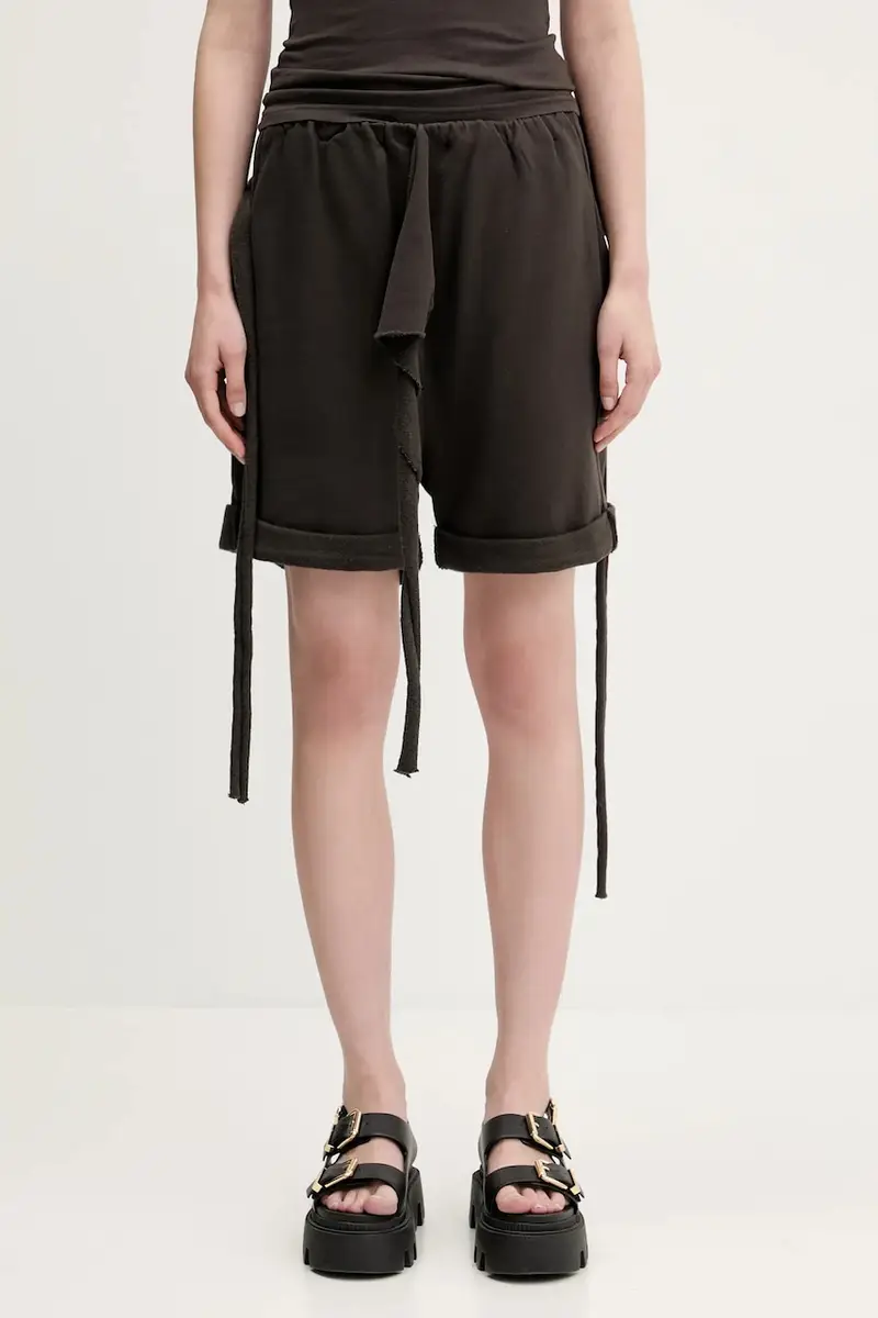 pantaloncini in cotone Otto Rolled Track donna colore marrone 115.201615.02