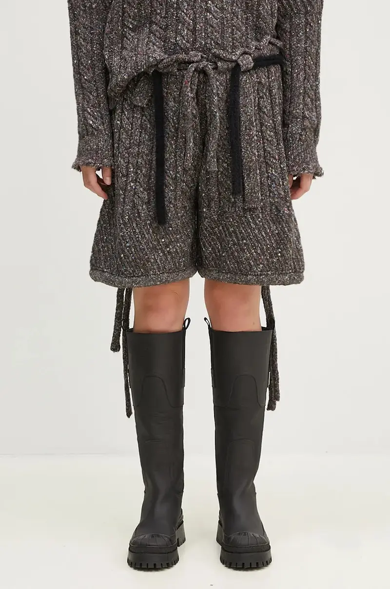 shorts con aggiunta di lana Knit Shorts colore marrone 1070801521