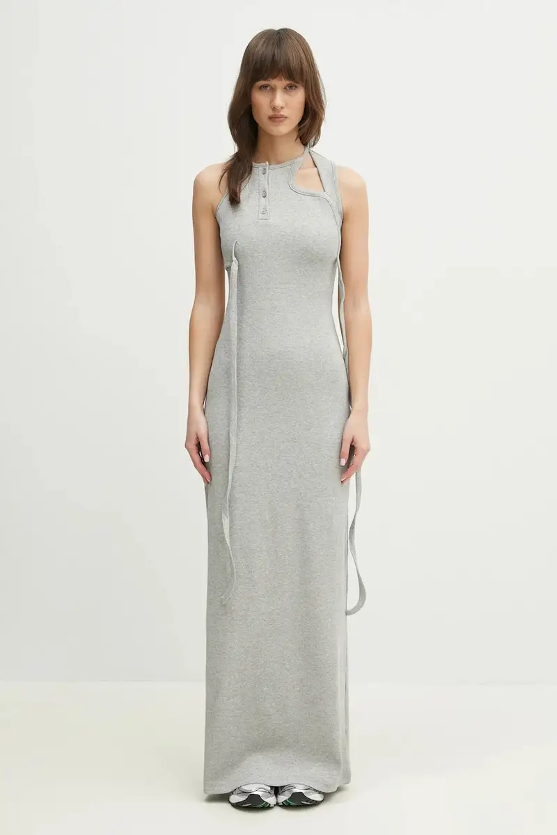 vestito Tank Maxi colore argento 104-500404-02