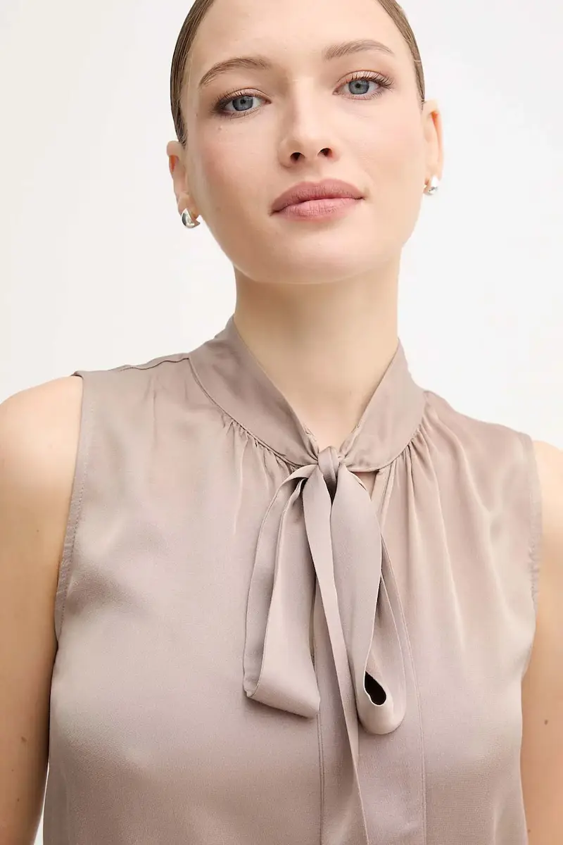 camicetta donna colore beige 89112 miniatura 4