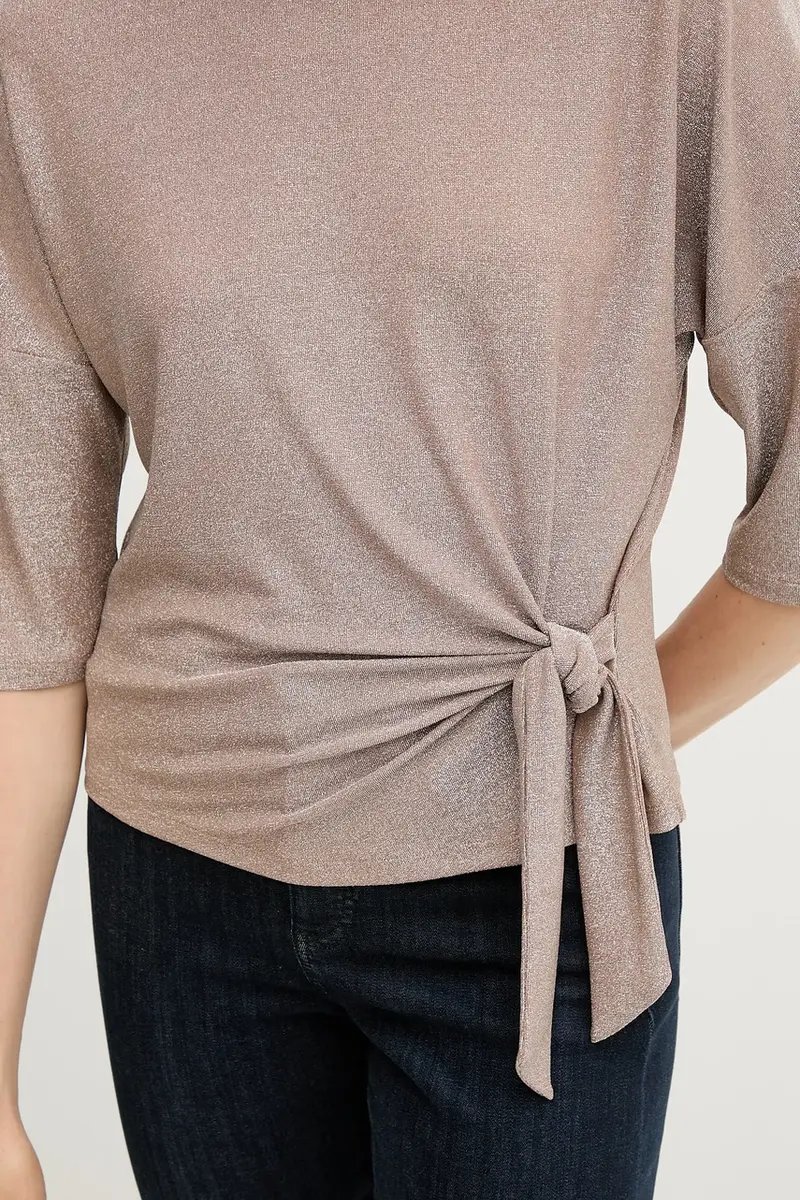 camicetta donna colore beige 93869 miniatura 5