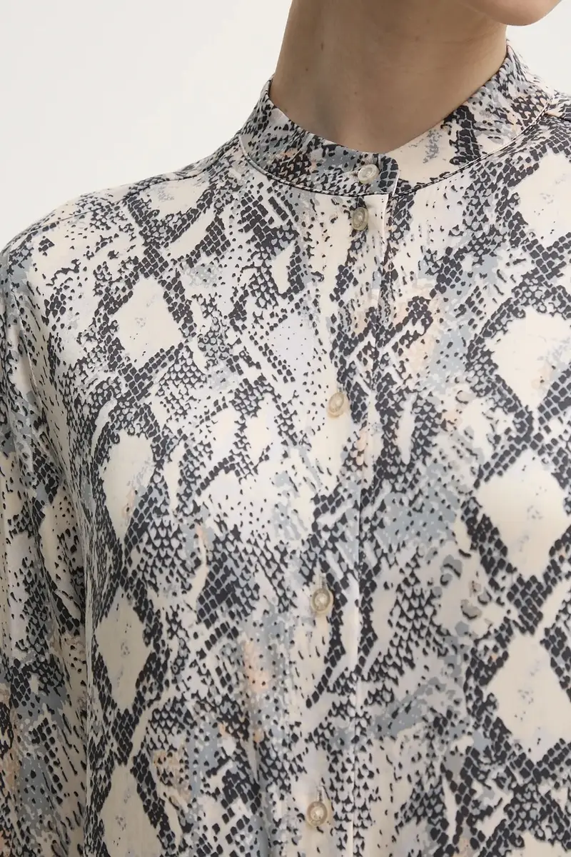 camicia donna colore beige 92181 miniatura 5