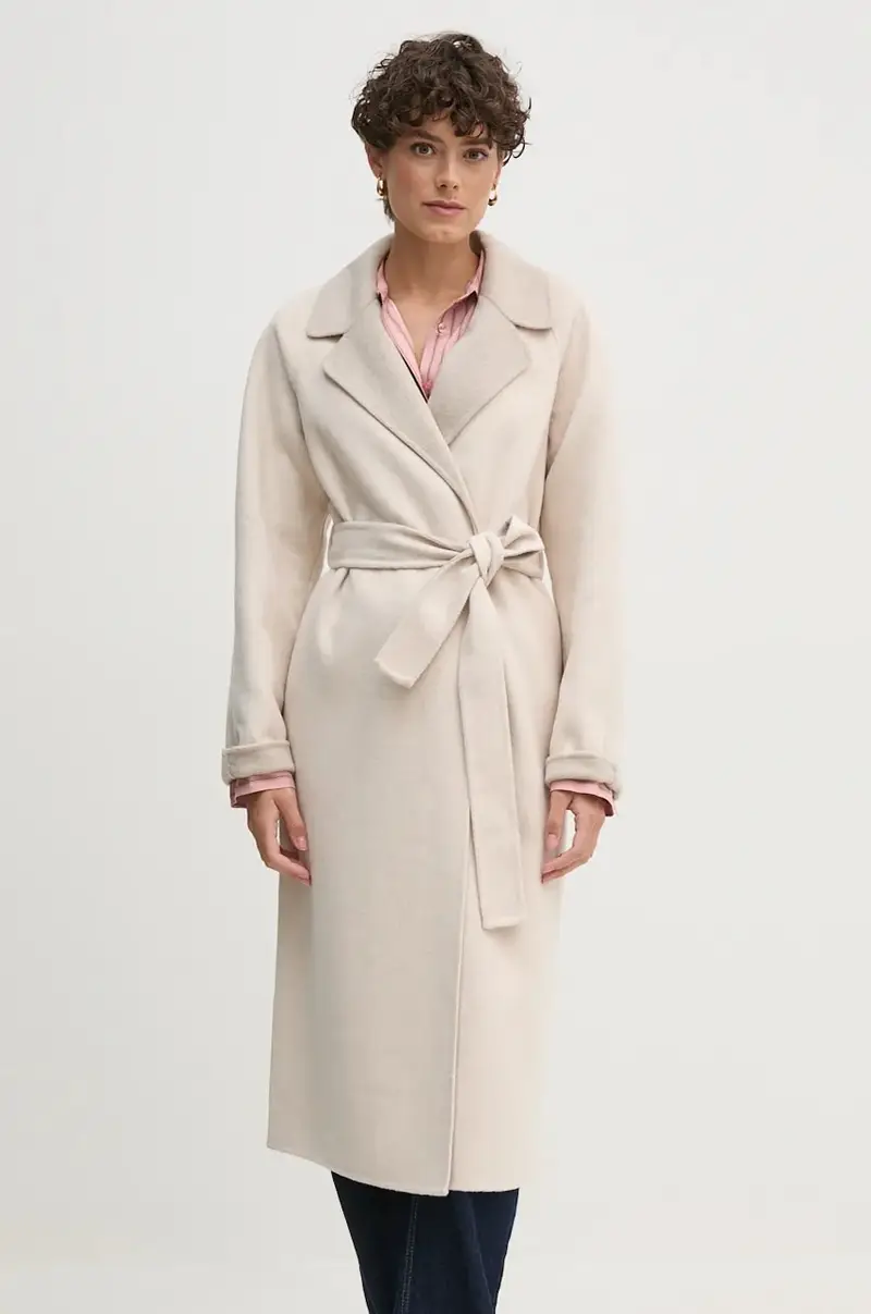 cappotto in lana colore beige 89837