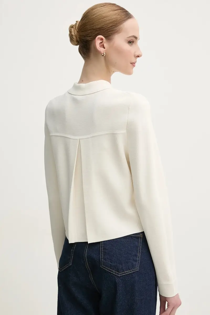 Oui Cardigan Donna Beige 3423341 miniatura 3