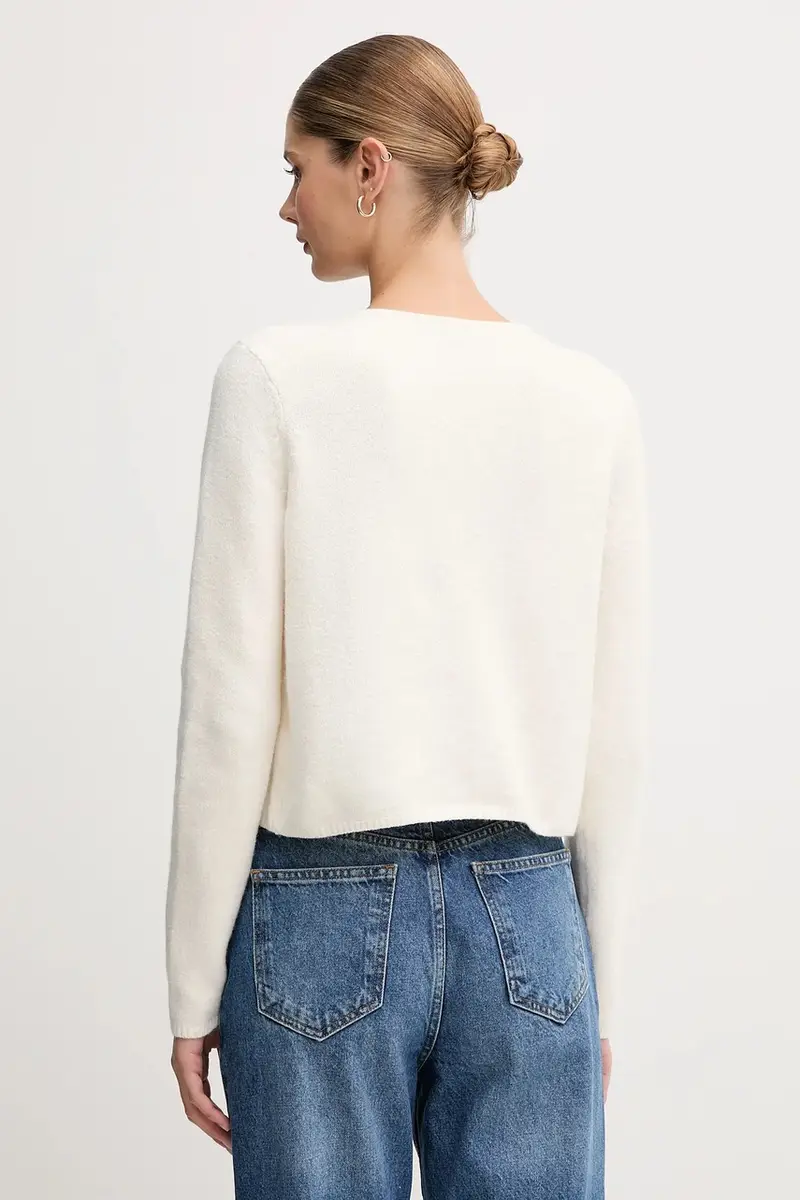 Oui Cardigan Donna Beige 3573245 miniatura 3