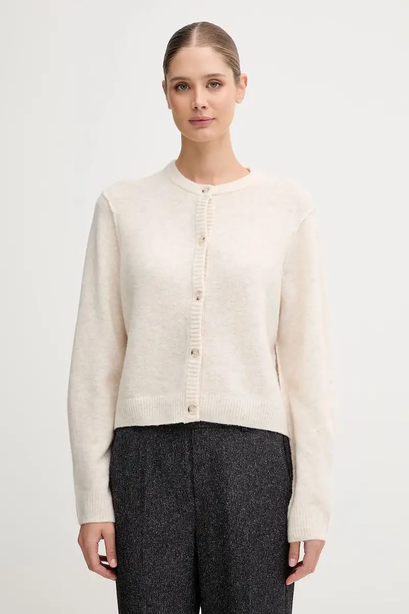 Oui Cardigan Donna Beige 3573072