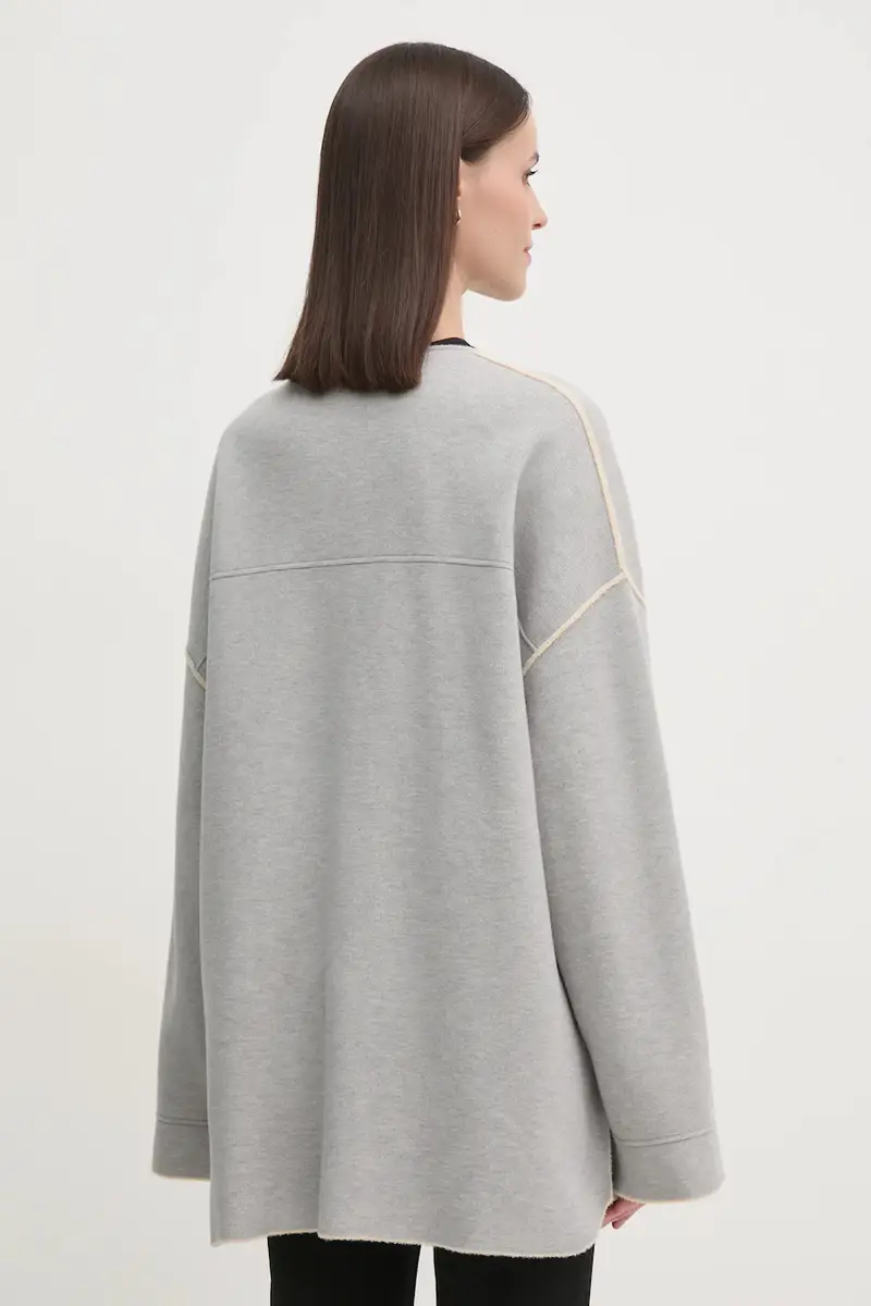 cardigan reversibile colore grigio 90801 miniatura 3