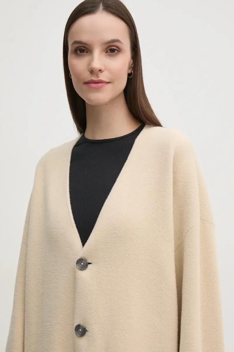 cardigan reversibile colore grigio 90801 miniatura 5