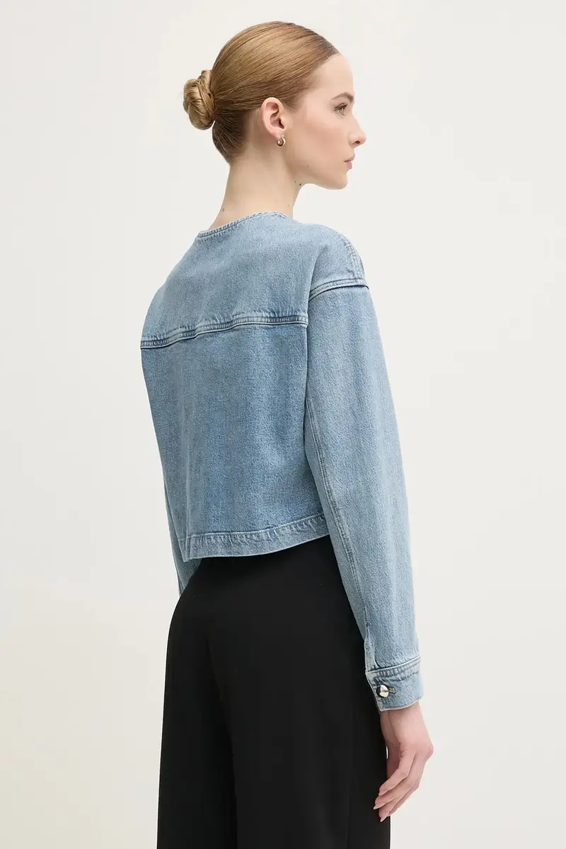 giacca di jeans colore blu 91791 miniatura 3