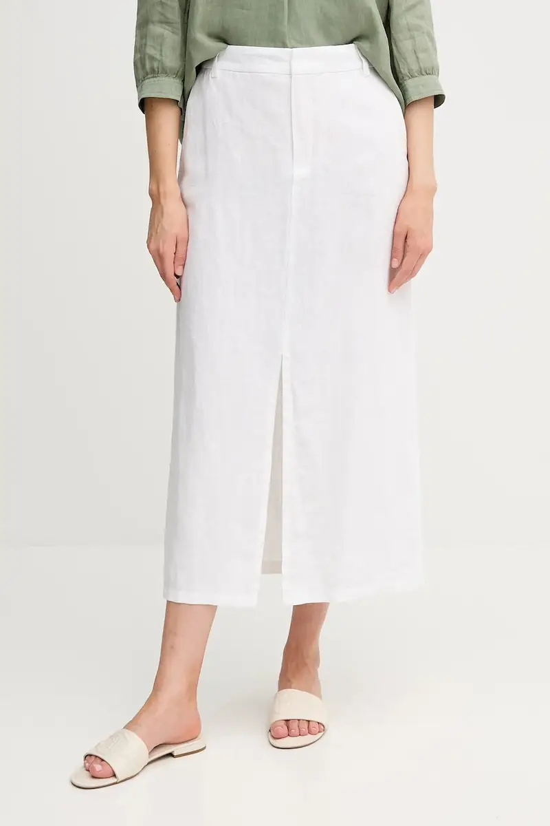 gonna di lino colore bianco 92882