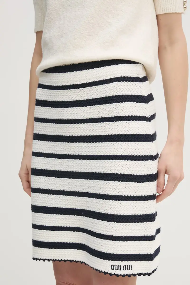 gonna in cotone colore bianco 91834