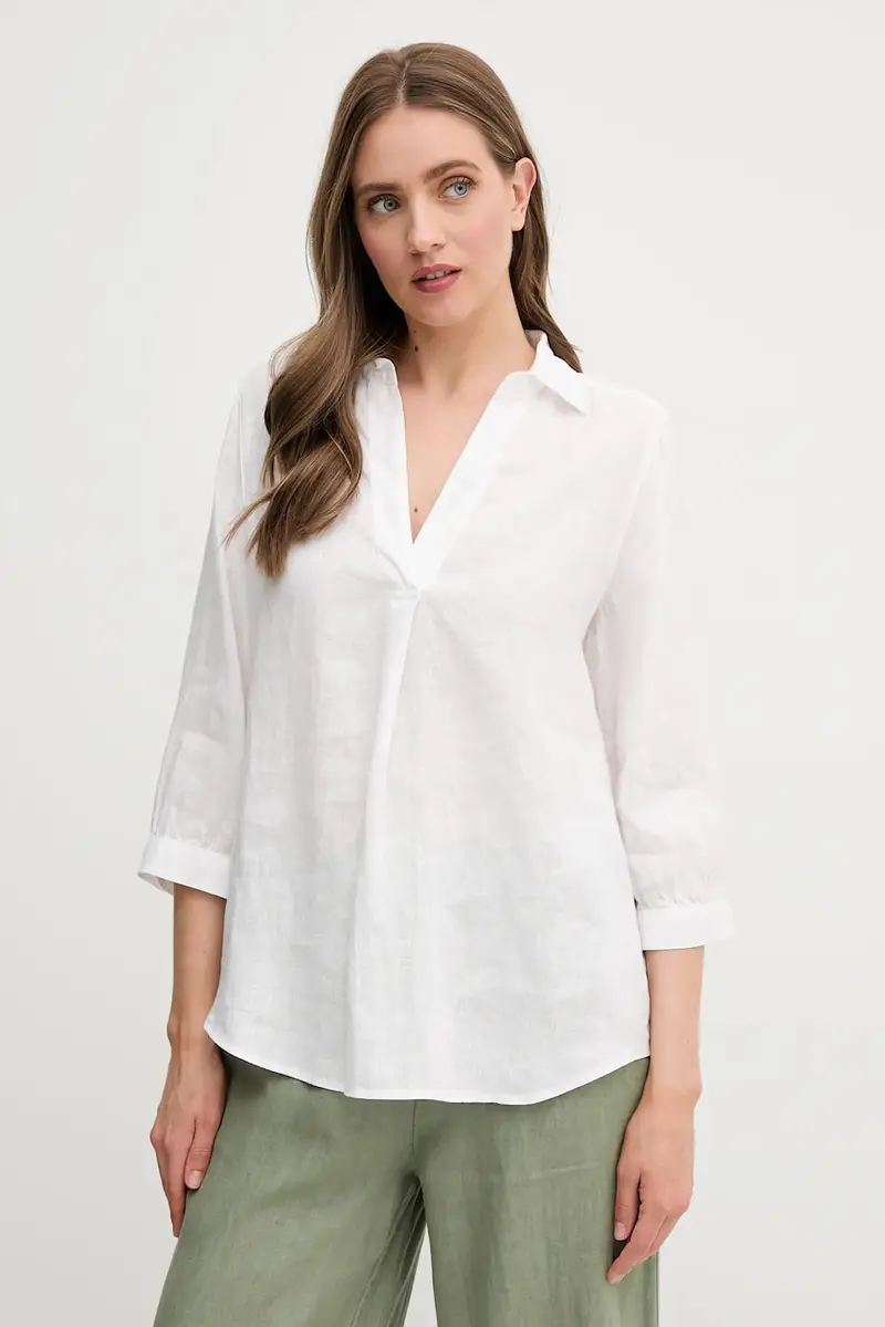 maglietta di lino donna colore bianco 92941