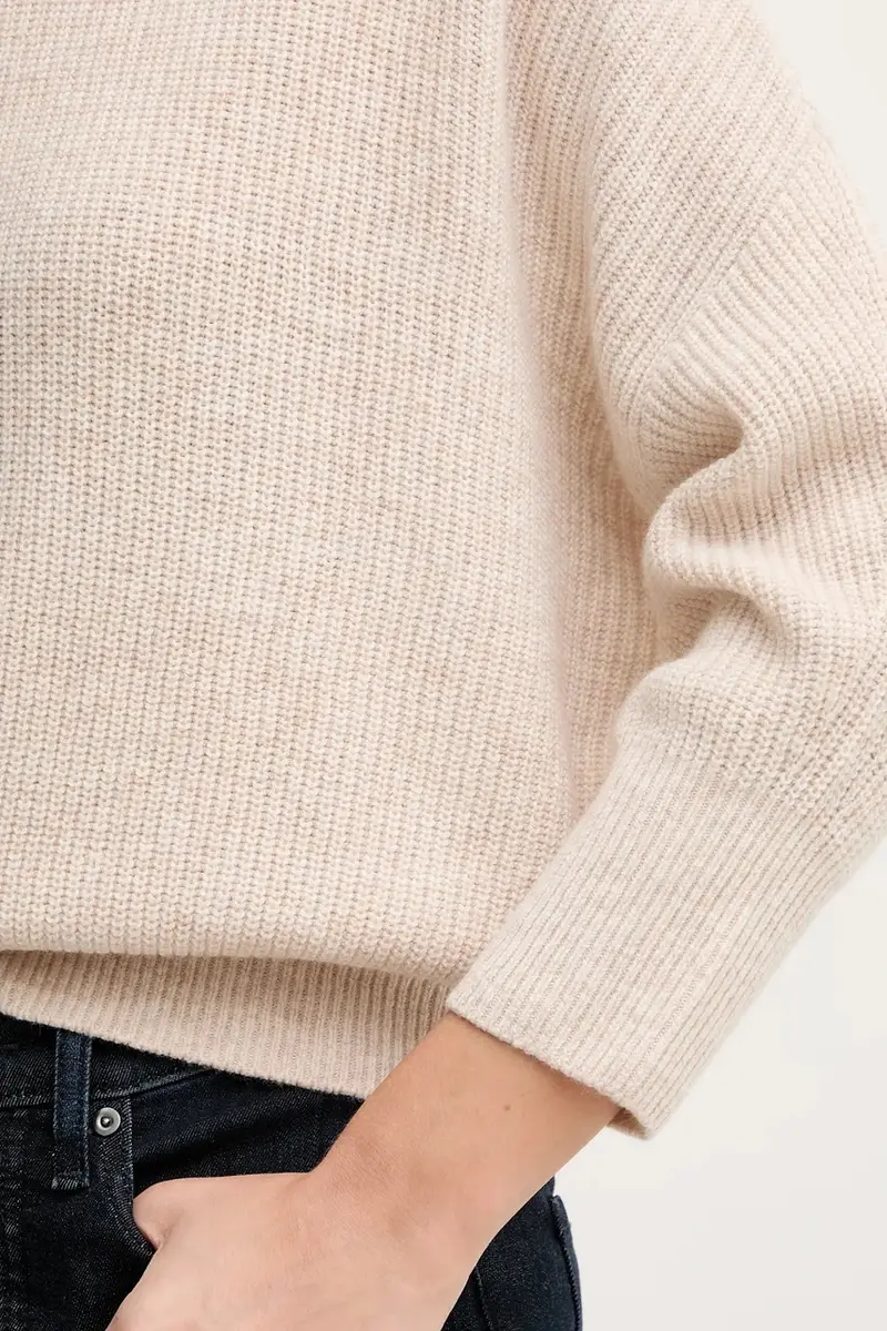 maglione con lana colore beige 94268 miniatura 5