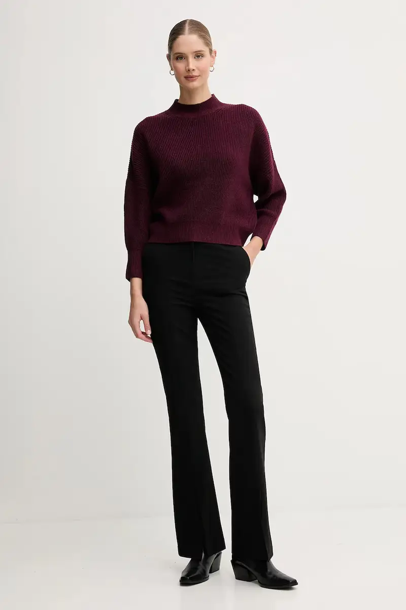 maglione con lana colore granata 94268 miniatura 2