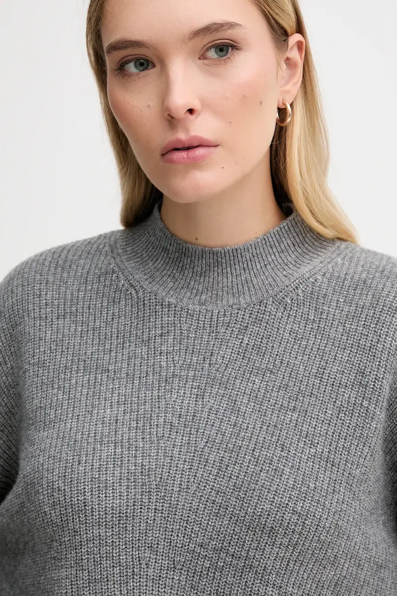 maglione con lana colore grigio 94268 miniatura 4