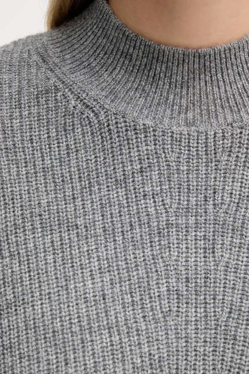 maglione con lana colore grigio 94268 miniatura 5