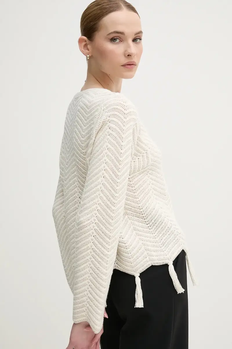 maglione donna colore beige 91935 miniatura 3