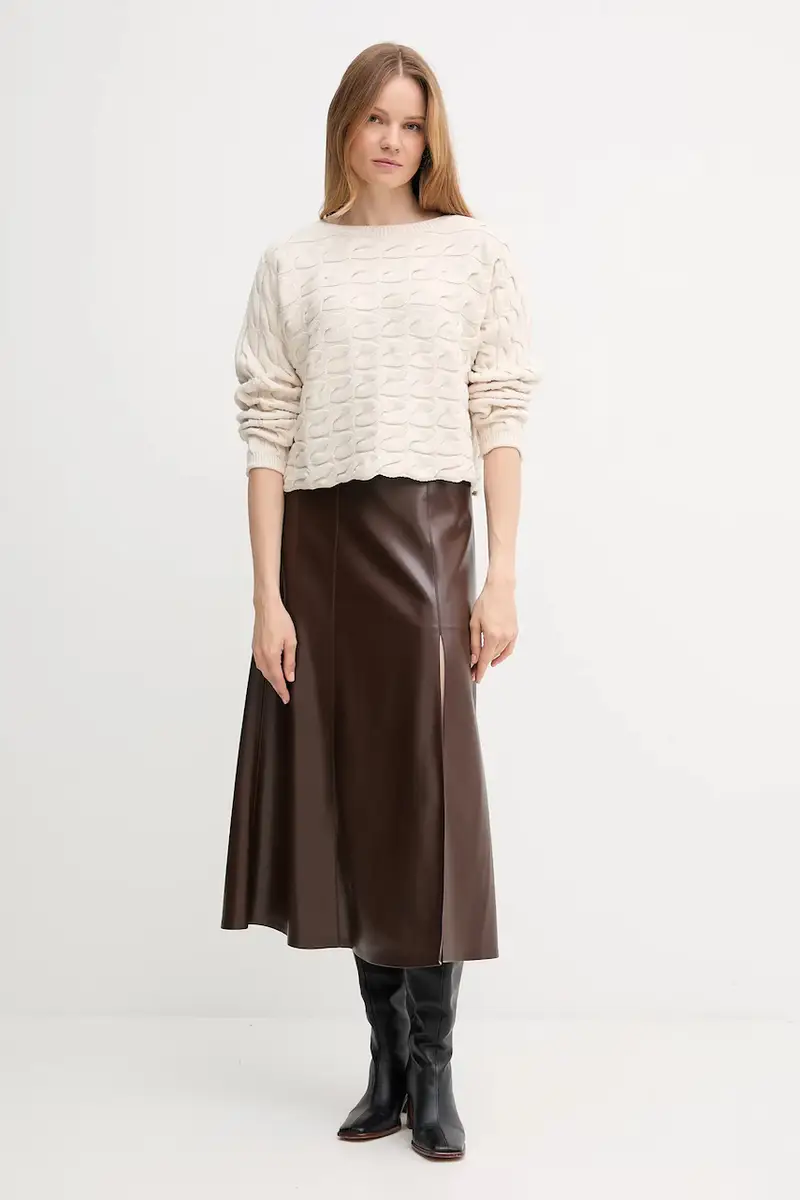 maglione donna colore beige 94609 miniatura 2