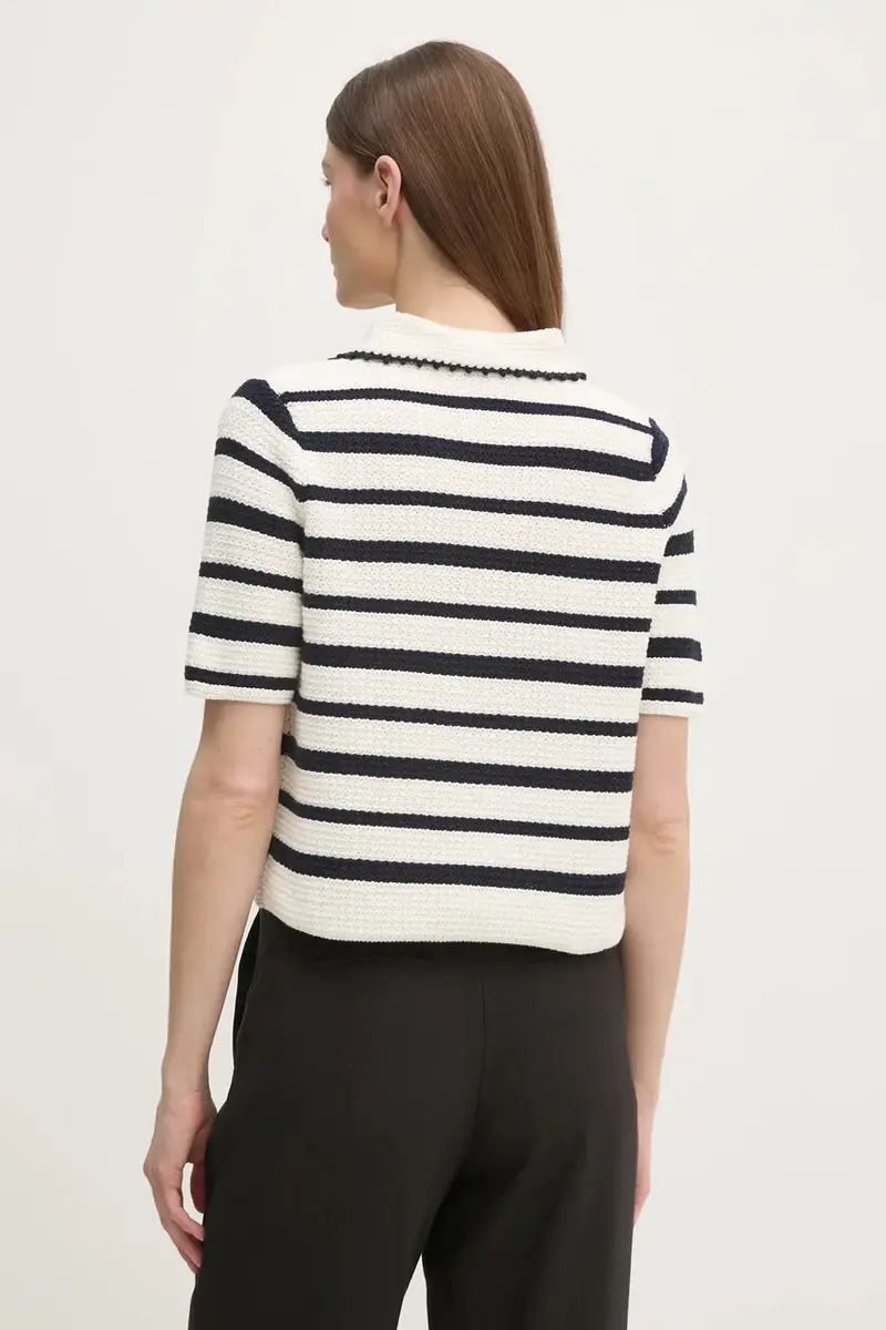 maglione in cotone colore beige 91946 miniatura 3