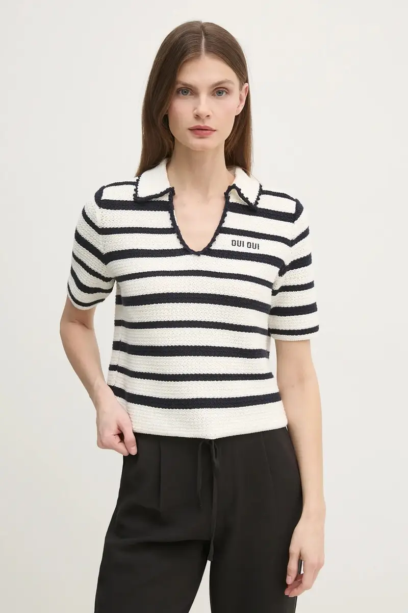 maglione in cotone colore beige 91946 miniatura 4